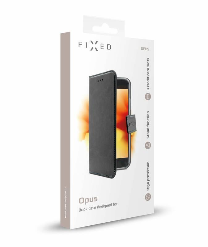 Pouzdro na mobil flipové FIXED Opus pro Huawei P30 černé