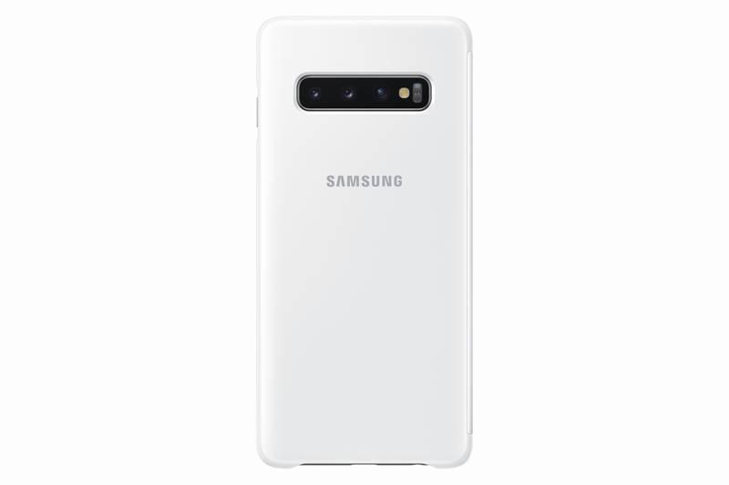 Pouzdro na mobil flipové Samsung Clear View pro Galaxy S10 bílé