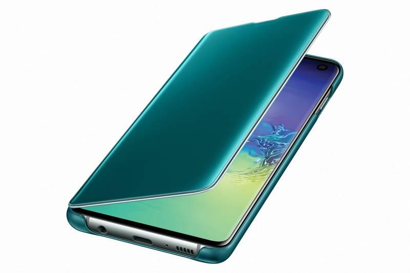 Pouzdro na mobil flipové Samsung Clear View pro Galaxy S10 zelené, Pouzdro, na, mobil, flipové, Samsung, Clear, View, pro, Galaxy, S10, zelené