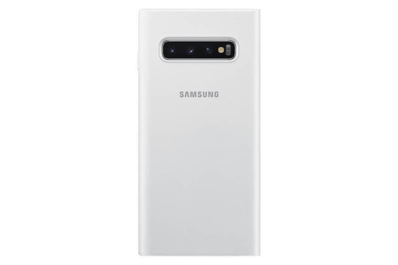Pouzdro na mobil flipové Samsung LED View pro Galaxy S10 bílé