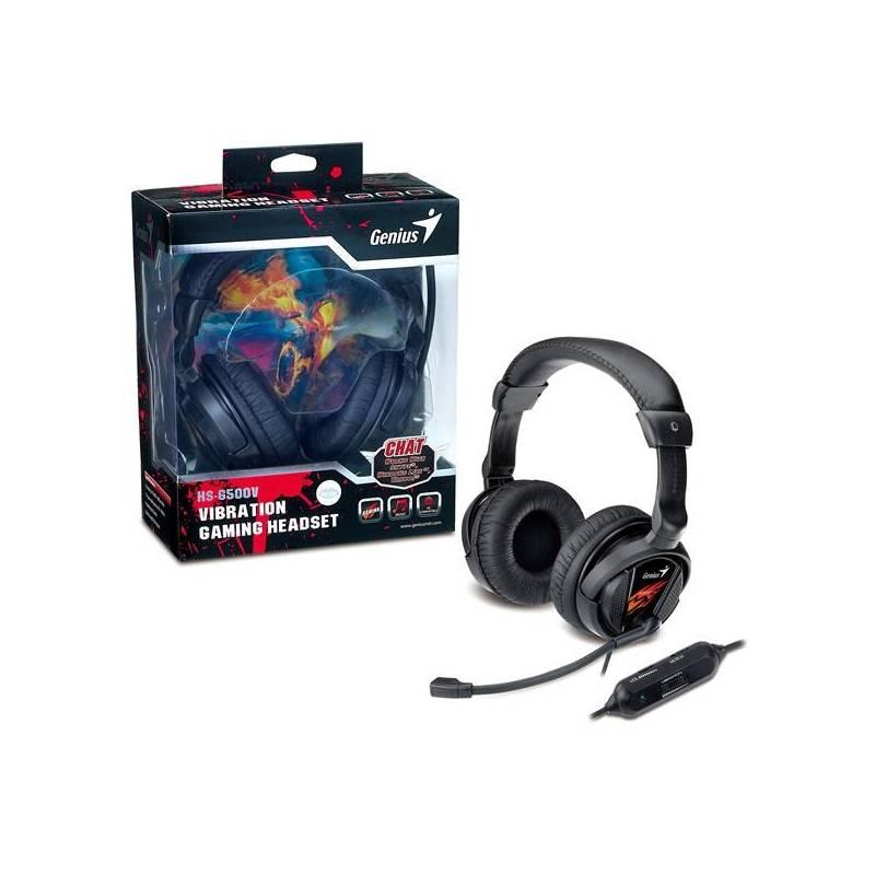 Headset Genius HS-G500V černý, Headset, Genius, HS-G500V, černý