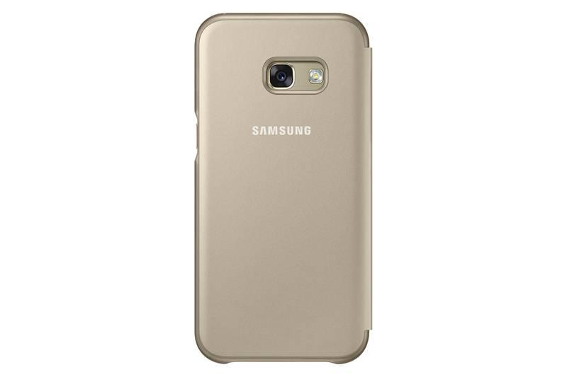 Pouzdro na mobil flipové Samsung Neon flip pro Galaxy A3 2017 zlaté, Pouzdro, na, mobil, flipové, Samsung, Neon, flip, pro, Galaxy, A3, 2017, zlaté