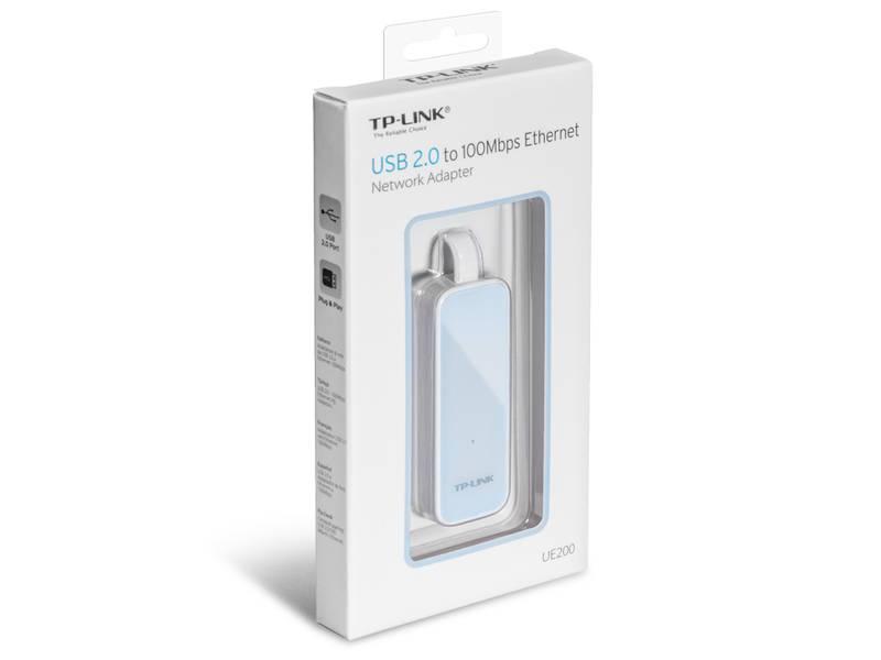 Síťová karta TP-Link UE200 USB bílá, Síťová, karta, TP-Link, UE200, USB, bílá