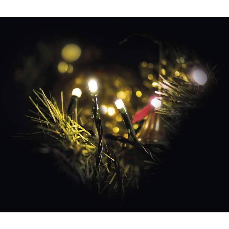 Vánoční osvětlení EMOS 180 LED, 18m, řetěz, teplá bílá, časovač, i venkovní použití, Vánoční, osvětlení, EMOS, 180, LED, 18m, řetěz, teplá, bílá, časovač, i, venkovní, použití