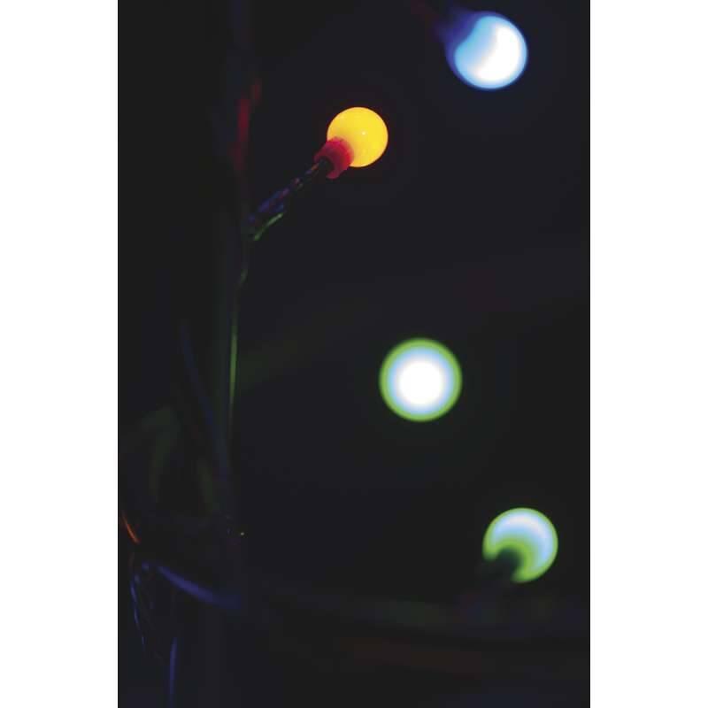 Vánoční osvětlení EMOS 80 LED vánoční cherry řetěz – kuličky, 8m, multicolor, programy, Vánoční, osvětlení, EMOS, 80, LED, vánoční, cherry, řetěz, –, kuličky, 8m, multicolor, programy
