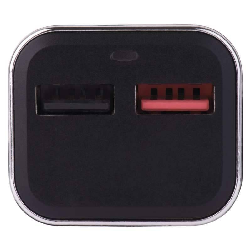 Adaptér do auta EMOS 2x USB, QC 3.0, 3A max. černý