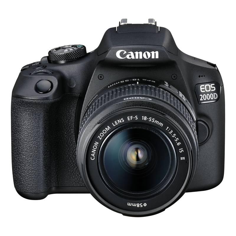 Digitální fotoaparát Canon EOS 2000D 18-55 IS II 75-300 černý, Digitální, fotoaparát, Canon, EOS, 2000D, 18-55, IS, II, 75-300, černý
