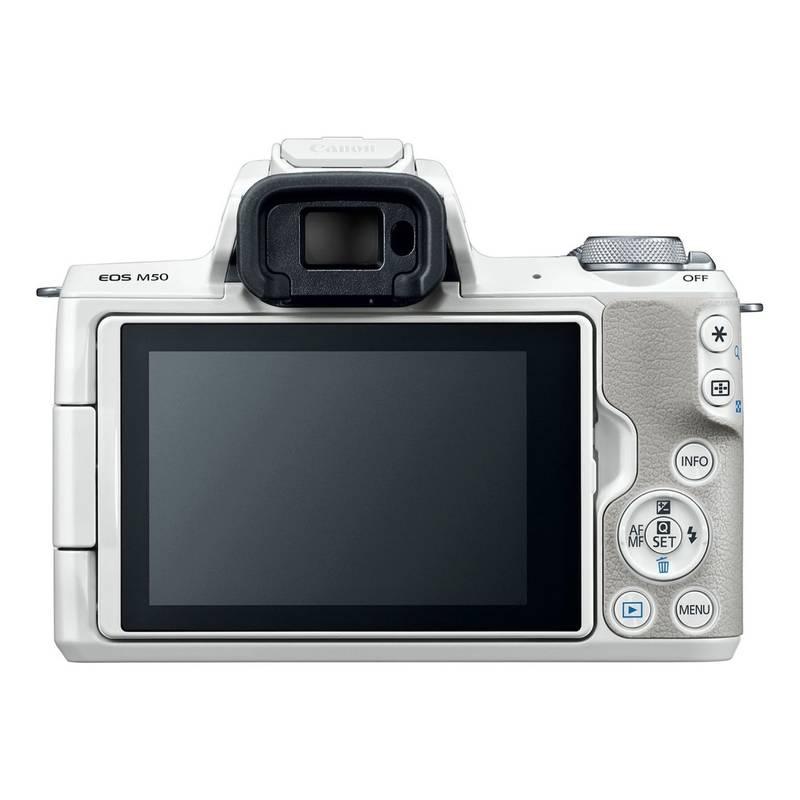Digitální fotoaparát Canon EOS M50, tělo bílý, Digitální, fotoaparát, Canon, EOS, M50, tělo, bílý
