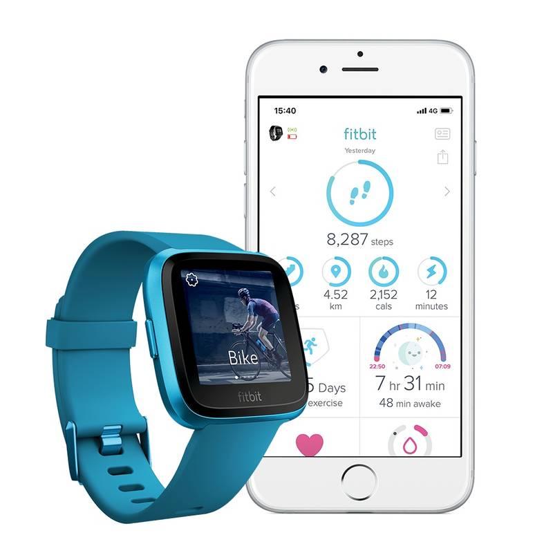 Chytré hodinky Fitbit Versa Lite - Marina Blue Band Marina Blue Case