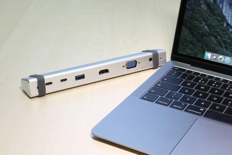 Dokovací stanice Evolveo USB-C MultiPort 1, 10Gbs, Dokovací, stanice, Evolveo, USB-C, MultiPort, 1, 10Gbs