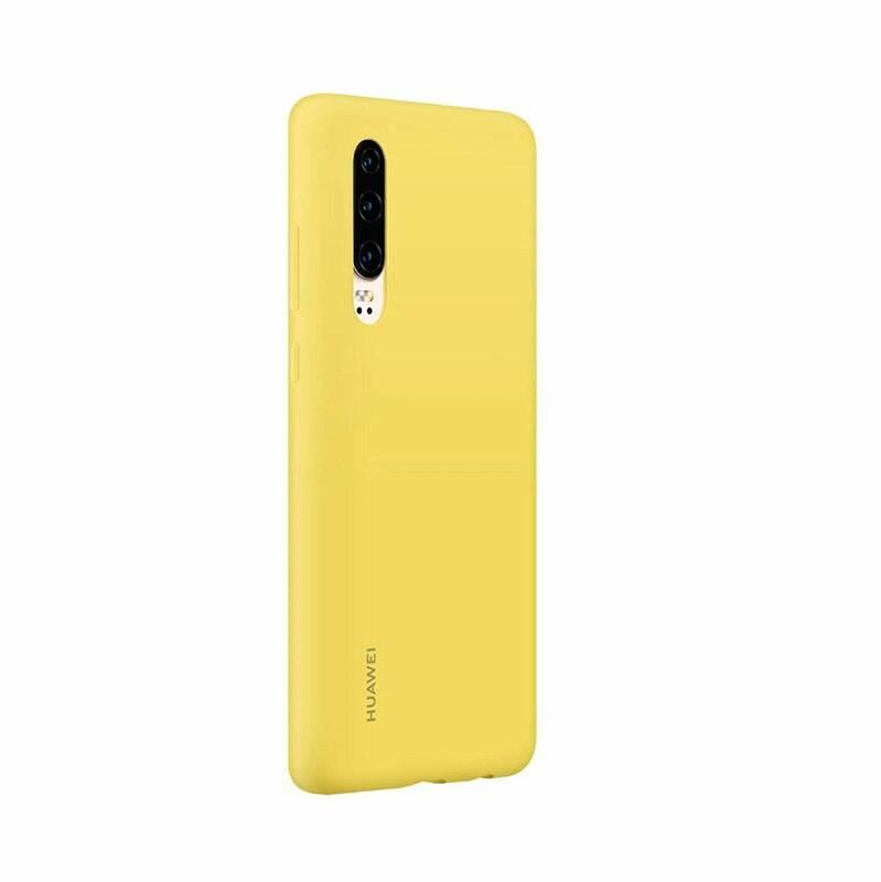 Kryt na mobil Huawei Silicone Car Case pro P30 žlutý, Kryt, na, mobil, Huawei, Silicone, Car, Case, pro, P30, žlutý