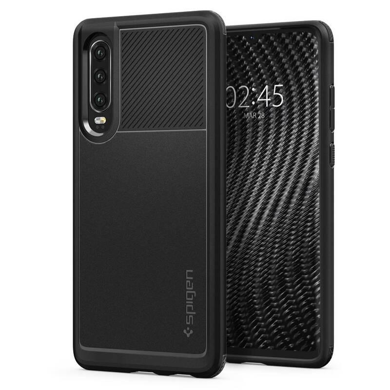 Kryt na mobil Spigen Rugged Armor pro Huawei P30 černý