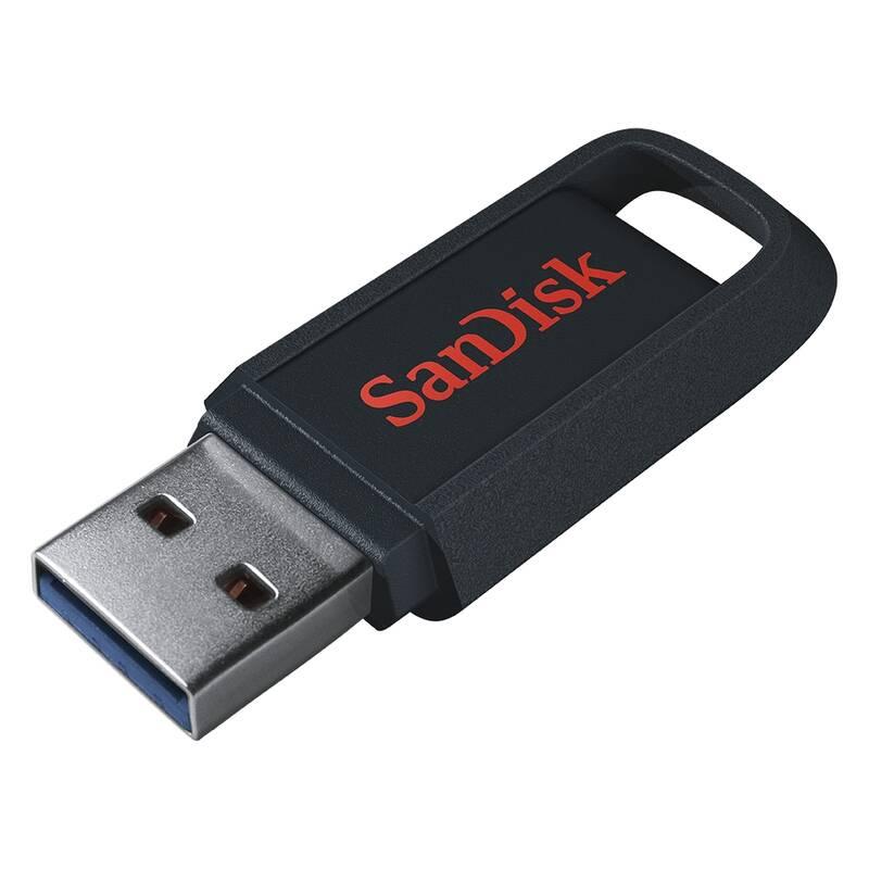 USB Flash Sandisk Ultra Trek 128GB černý, USB, Flash, Sandisk, Ultra, Trek, 128GB, černý