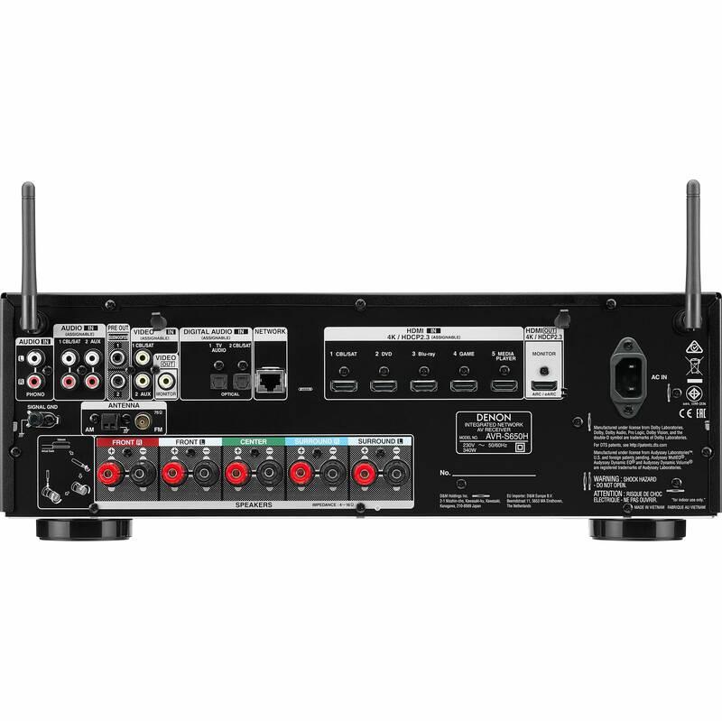 AV Receiver Denon AVR-S650H set reproduktorů Polk černý, AV, Receiver, Denon, AVR-S650H, set, reproduktorů, Polk, černý