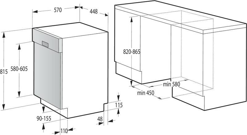 Myčka nádobí Gorenje GI52010X nerez, Myčka, nádobí, Gorenje, GI52010X, nerez