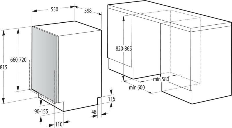 Myčka nádobí Gorenje GV62010, Myčka, nádobí, Gorenje, GV62010