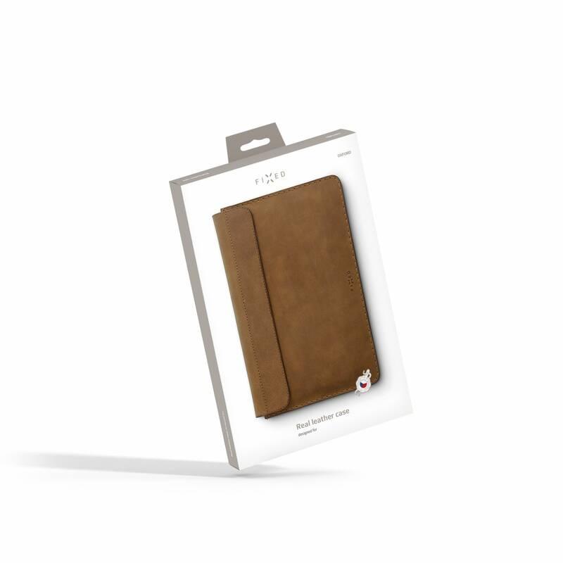 Pouzdro na tablet FIXED Oxford pro Apple iPad Pro 12,9" s klávesnicí Folio hnědé