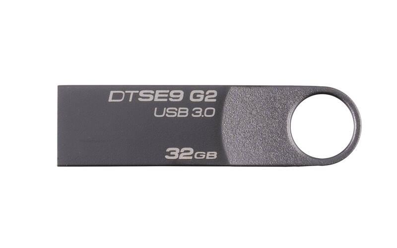 USB Flash Kingston DataTraveler SE9 G2 Premium 32GB šedý kovový, USB, Flash, Kingston, DataTraveler, SE9, G2, Premium, 32GB, šedý, kovový