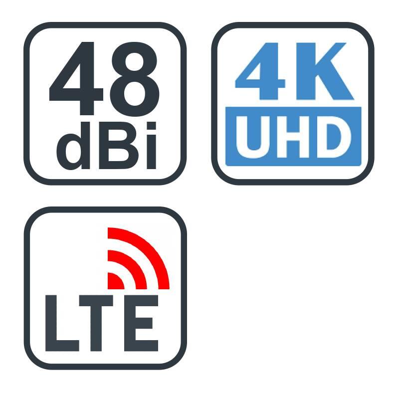 Venkovní anténa Evolveo Jade 2 LTE, 48dBi aktivní DVB-T T2, LTE filtr, Venkovní, anténa, Evolveo, Jade, 2, LTE, 48dBi, aktivní, DVB-T, T2, LTE, filtr