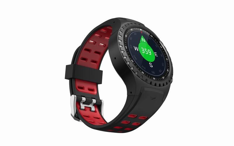 Chytré hodinky Evolveo SportWatch M1S červený