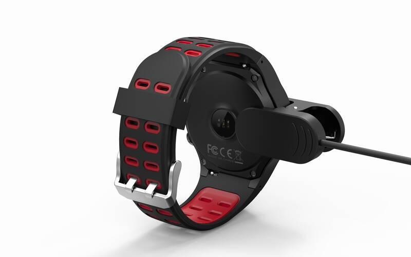Chytré hodinky Evolveo SportWatch M1S červený