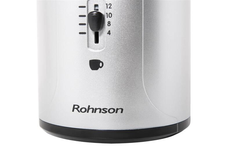 Kávomlýnek Rohnson R-942 stříbrný, Kávomlýnek, Rohnson, R-942, stříbrný