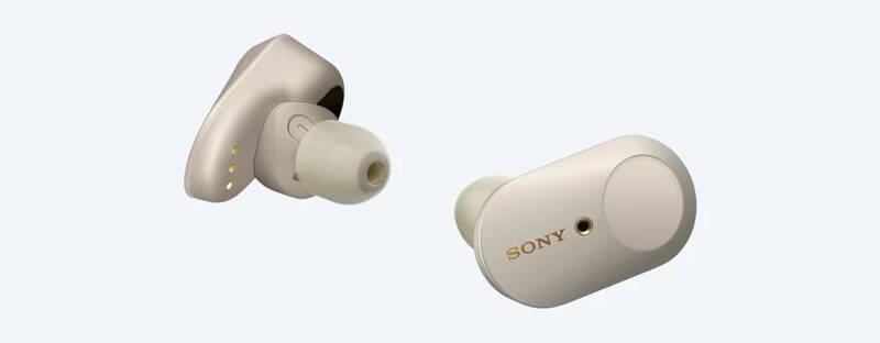 Sluchátka Sony WF-1000XM3 stříbrná, Sluchátka, Sony, WF-1000XM3, stříbrná