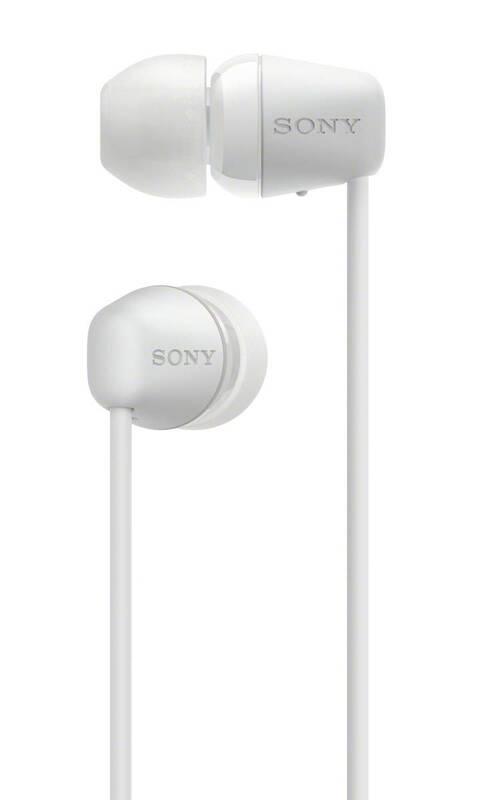 Sluchátka Sony WI-C200 bílá