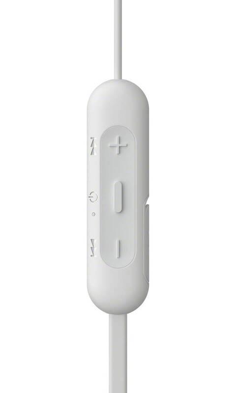Sluchátka Sony WI-C200 bílá, Sluchátka, Sony, WI-C200, bílá
