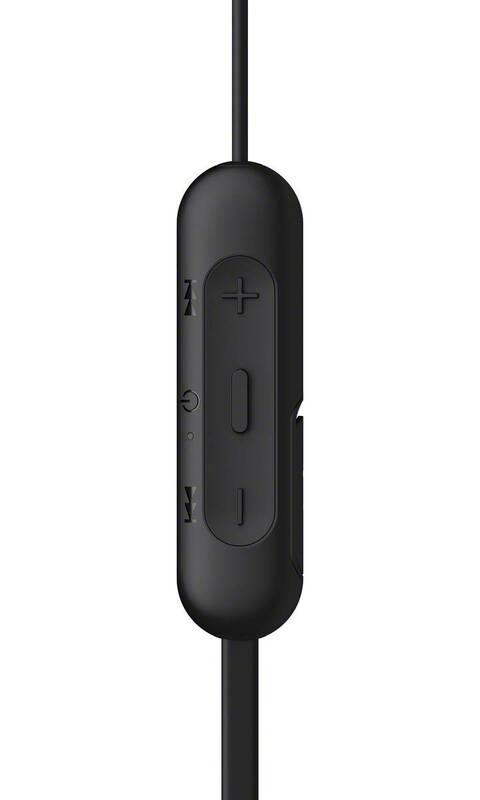 Sluchátka Sony WI-C200 černá, Sluchátka, Sony, WI-C200, černá
