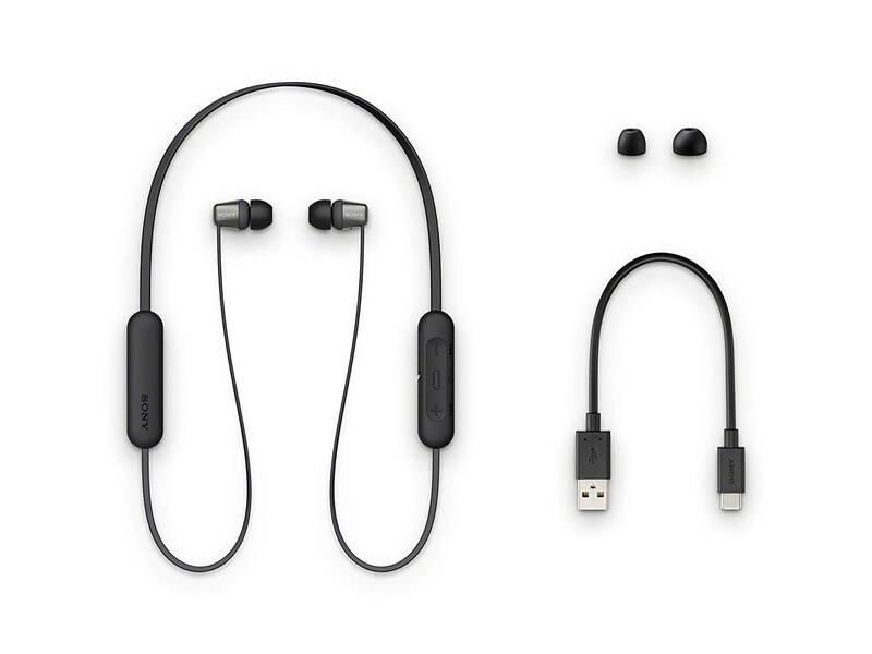 Sluchátka Sony WI-C310 černá, Sluchátka, Sony, WI-C310, černá