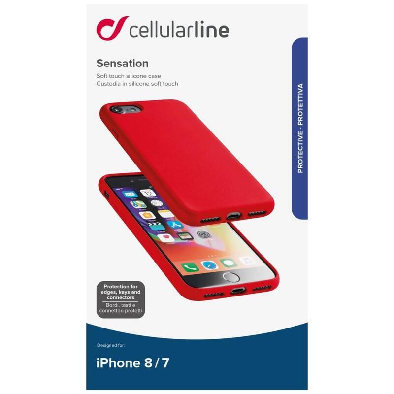 Kryt na mobil CellularLine SENSATION pro Apple iPhone 8 7 červený