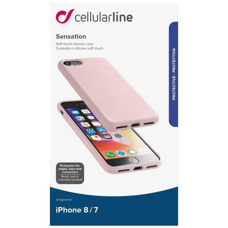 Kryt na mobil CellularLine SENSATION pro Apple iPhone 8 7 růžový, Kryt, na, mobil, CellularLine, SENSATION, pro, Apple, iPhone, 8, 7, růžový