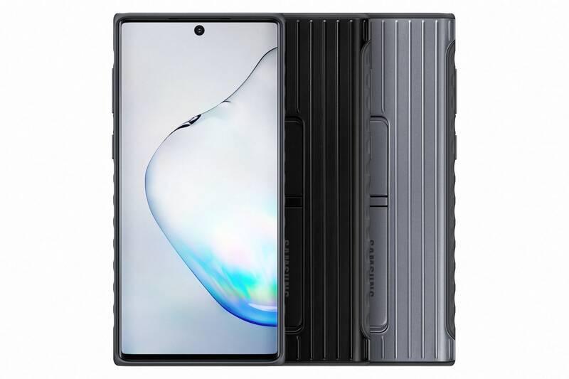 Kryt na mobil Samsung Standing Cover pro Galaxy Note10 stříbrný