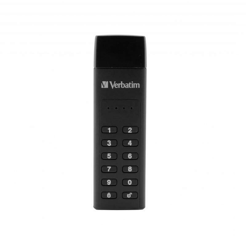 USB Flash Verbatim Keypad Secure, 128GB černý