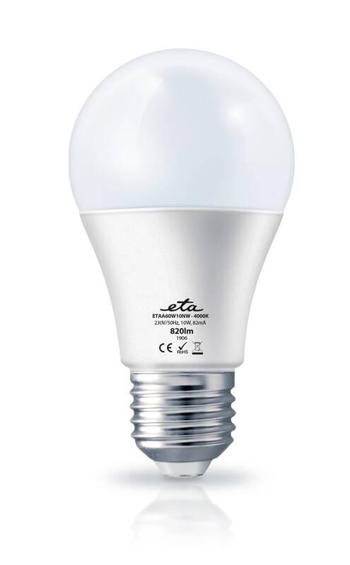 Žárovka LED ETA EKO LEDka klasik 10W, E27, neutrální bílá, Žárovka, LED, ETA, EKO, LEDka, klasik, 10W, E27, neutrální, bílá