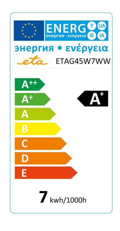 Žárovka LED ETA EKO LEDka mini globe 7W, E27, teplá bílá, Žárovka, LED, ETA, EKO, LEDka, mini, globe, 7W, E27, teplá, bílá