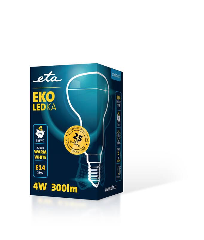 Žárovka LED ETA EKO LEDka reflektor 4W, E14, teplá bílá, Žárovka, LED, ETA, EKO, LEDka, reflektor, 4W, E14, teplá, bílá