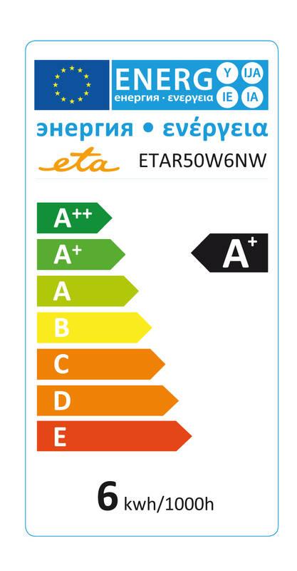 Žárovka LED ETA EKO LEDka reflektor 6W, E14, neutrální bílá, Žárovka, LED, ETA, EKO, LEDka, reflektor, 6W, E14, neutrální, bílá