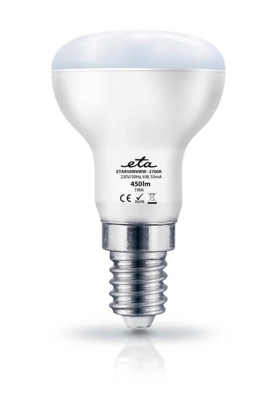 Žárovka LED ETA EKO LEDka reflektor 6W, E14, teplá bílá, Žárovka, LED, ETA, EKO, LEDka, reflektor, 6W, E14, teplá, bílá