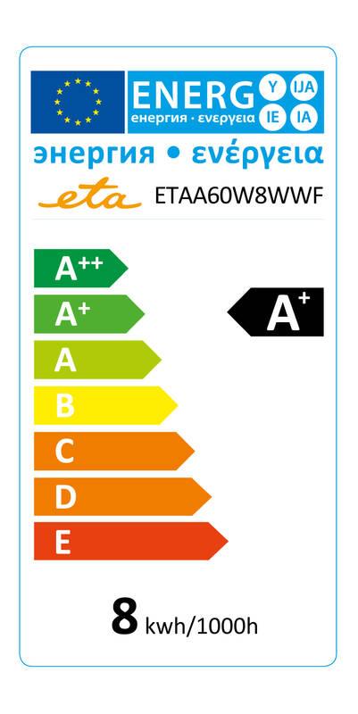 Žárovka LED ETA RETRO LEDka klasik filament 8W, E27, teplá bílá, Žárovka, LED, ETA, RETRO, LEDka, klasik, filament, 8W, E27, teplá, bílá