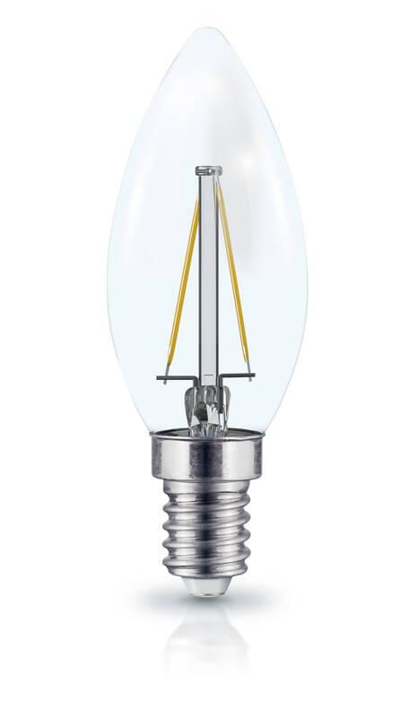 Žárovka LED ETA RETRO LEDka svíčka filiament 5W, E14, teplá bílá, Žárovka, LED, ETA, RETRO, LEDka, svíčka, filiament, 5W, E14, teplá, bílá