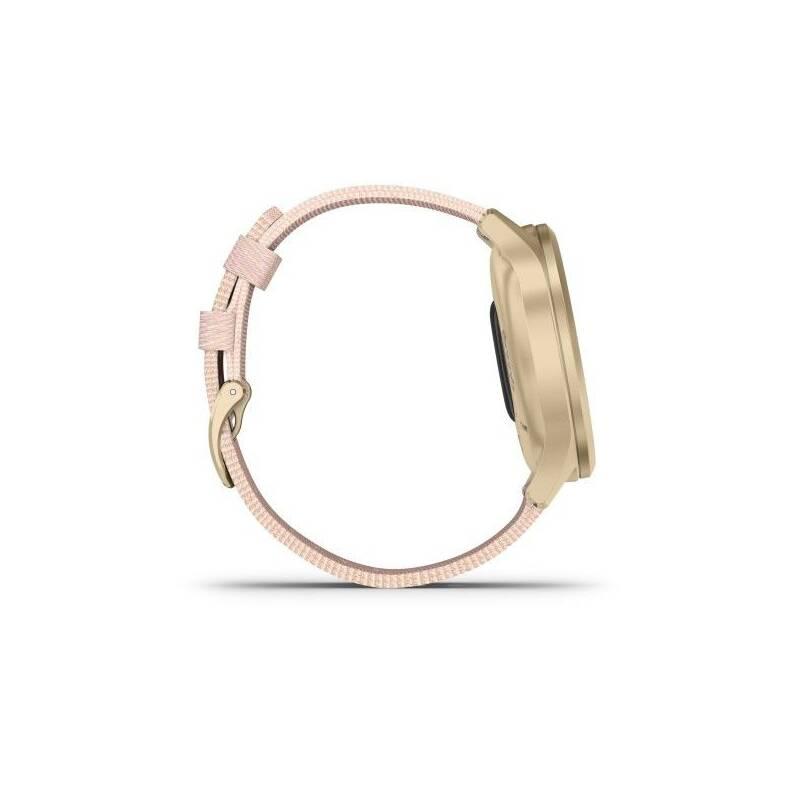 Chytré hodinky Garmin vivomove3 Style LightGold Pink Nylon