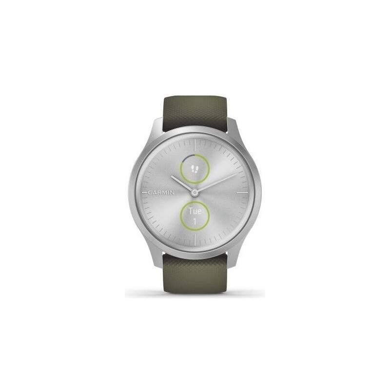 Chytré hodinky Garmin vivomove3 Style Silver Green, Chytré, hodinky, Garmin, vivomove3, Style, Silver, Green