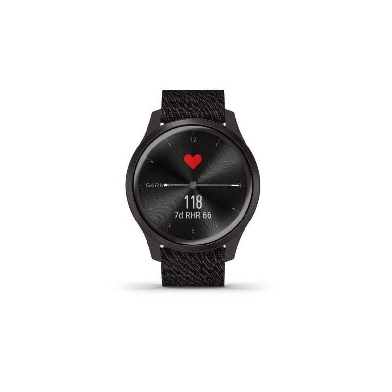 Chytré hodinky Garmin vivomove3 Style Slate Black Nylon