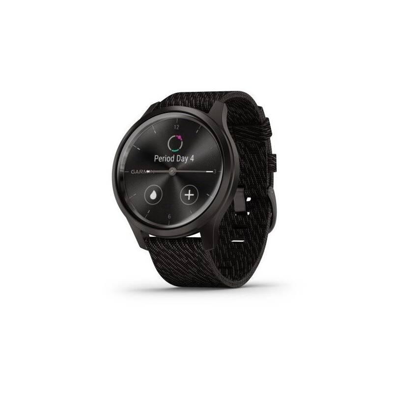 Chytré hodinky Garmin vivomove3 Style Slate Black Nylon