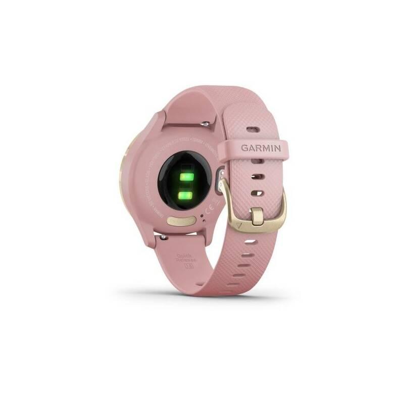 Chytré hodinky Garmin vivomove3S Sport LightGold Pink