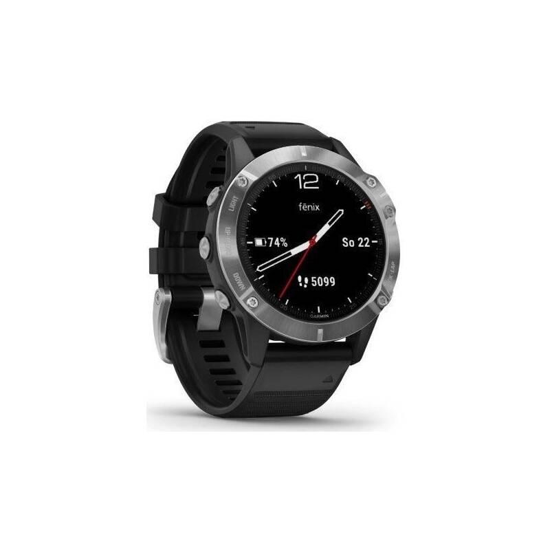 GPS hodinky Garmin fenix6 Glass černé stříbrné