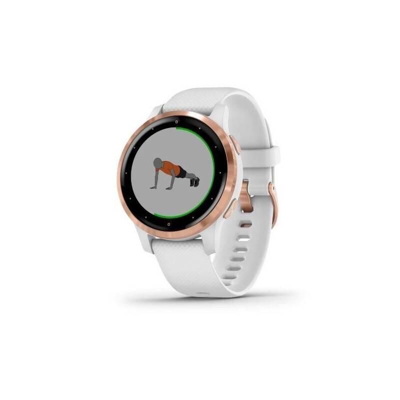GPS hodinky Garmin vívoactive4S RoseGold White