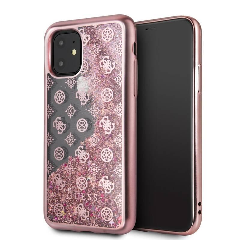 Kryt na mobil Guess 4G Peony Glitter pro Apple iPhone 11 Pro Max růžový, Kryt, na, mobil, Guess, 4G, Peony, Glitter, pro, Apple, iPhone, 11, Pro, Max, růžový